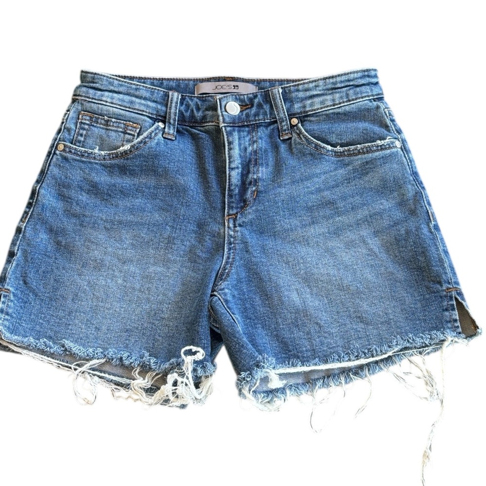 Joe's The Cut Off Raw‎ Hem Midrise Stretch Shorts Size 25.